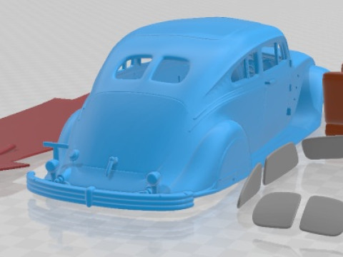 Chrysler Imperial Airflow 1934 Printable Car 3D प्रिंट मॉडल