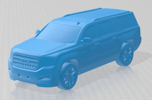 GMC ユーコン 2014 印刷可能な車 3Dプリントモデル .c4d .max .obj .3ds .fbx .stl .blend 