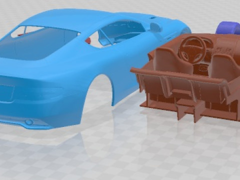 Aston Martin Virage 2012 Printable Car 3Dプリントモデル