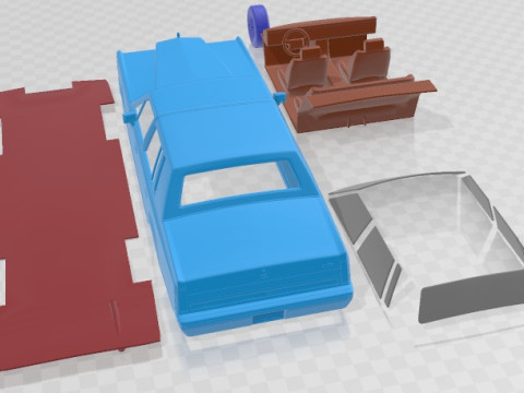 Lincoln Town Car 1989 Printable Car 3Dプリントモデル