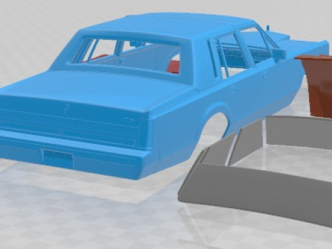 Lincoln Town Car 1989 Printable Car 3Dプリントモデル