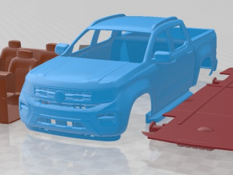 Volkswagen Amarok Double Cab Pan Americana 2022 Printable Car 3D Print Model