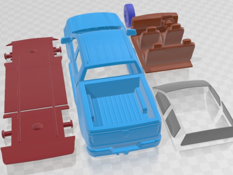 Volkswagen Amarok Double Cab Pan Americana 2022 Printable Car Modelo de Impressão 3D