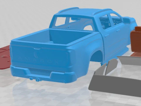 Volkswagen Amarok Double Cab Pan Americana 2022 Printable Car 3D Print Model