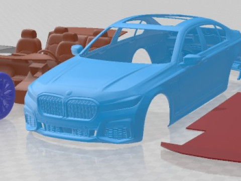 7 Series M Short 2020 Printable Car 3Dプリントモデル