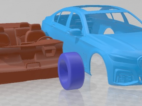 7 Series M Short 2020 Printable Car 3Dプリントモデル