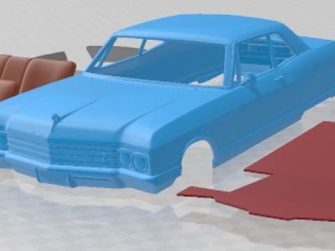 Buick Electra 225 Sport Coupe 1966 Printable Car Model do druku 3D