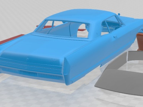 Buick Electra 225 Sport Coupe 1966 Printable Car Modèles 3D en vedette
