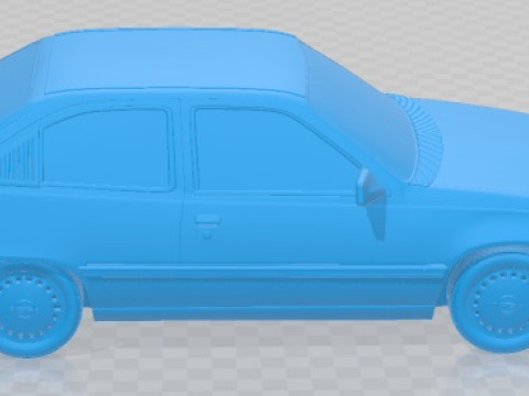 Opel Kadett 3 Door 1991 Printable Car 3Dプリントモデル