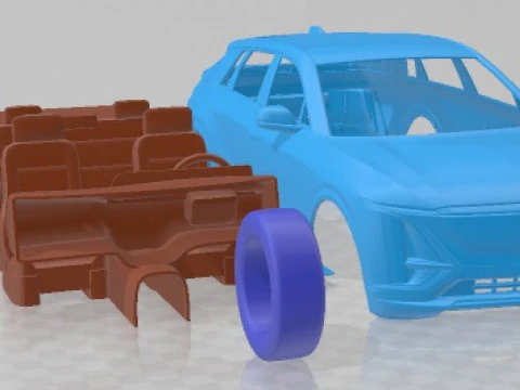 キャデラック リリック 2023 印刷可能な車 3Dプリントモデル