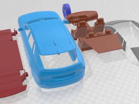 Cadillac Lyriq 2023 Printable Car 3Dプリントモデル