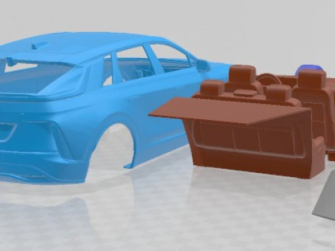 キャデラック リリック 2023 印刷可能な車 3Dプリントモデル