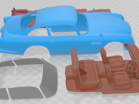 Aston Martin DB5 1963 Printable Car Modello di stampa 3D