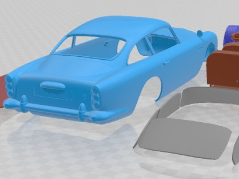 Aston Martin DB5 1963 Printable Car Modello di stampa 3D
