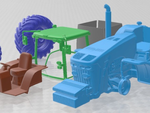 John Deere 8530 Tractor Printable 3D-Druckmodell