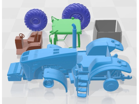 John Deere 8530 Tractor Printable Modelo de Impressão 3D