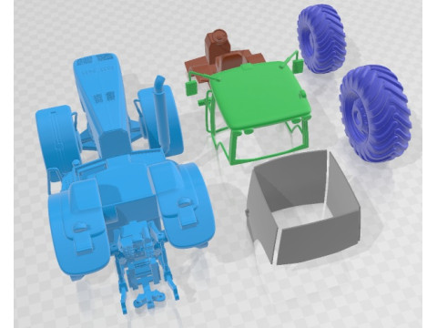 John Deere 8530 Tractor Printable Modelo de Impressão 3D