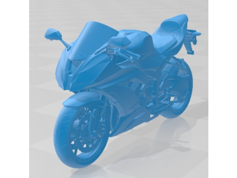 Kawasaki Ninja ZX 6R 2015 Printable Motorbike 3D प्रिंट मॉडल