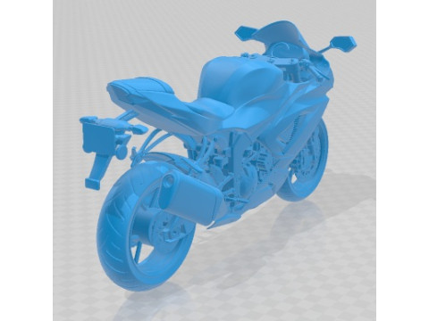 Kawasaki Ninja ZX 6R 2015 Printable Motorbike Model do druku 3D