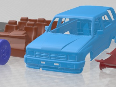 Toyota 4Runner 1986 Printable Car Modèles 3D en vedette
