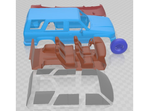 Toyota 4Runner 1986 Printable Car Modelo de Impressão 3D