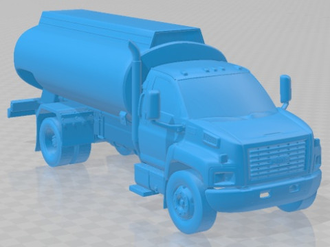 GMC Topkick C8500 Tanker 2004 Printable Truck 3D Print Model