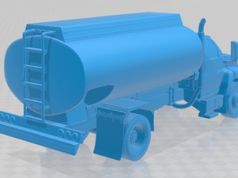 GMC Topkick C8500 Tanker 2004 Printable Truck 3D Print Model