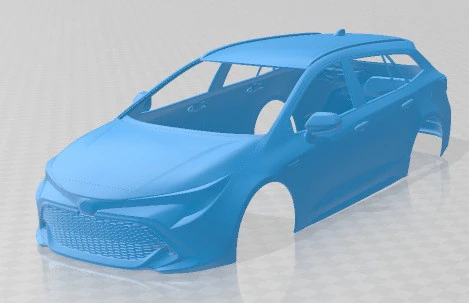 Toyota Corolla Touring Sports 2019 Printable Body Car 3D Print Model .c4d .max .obj .3ds .fbx .stl .blend 