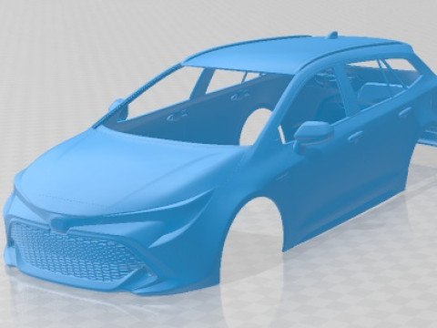 Toyota Corolla Touring Sports 2019 Printable Body Car 3D 打印模型