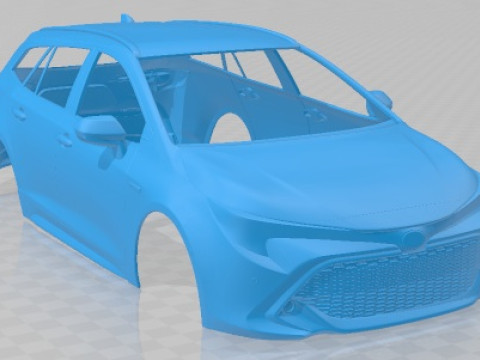 Toyota Corolla Touring Sports 2019 Printable Body Car Modèles 3D en vedette