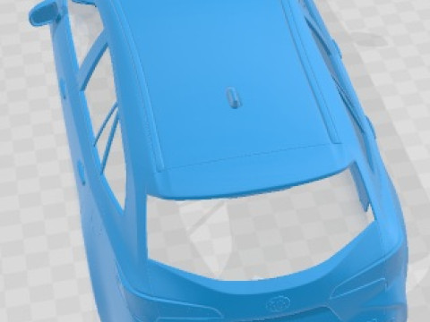 Toyota Corolla Touring Sports 2019 Printable Body Car Modèles 3D en vedette