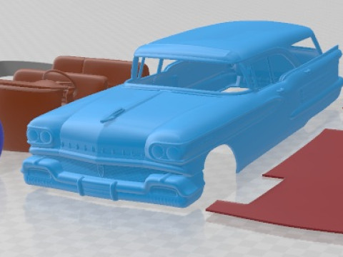Oldsmobile Dynamic 88 Holiday SW 1958 Printable Car 3Dプリントモデル