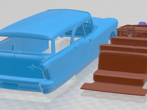 Oldsmobile Dynamic 88 Holiday SW 1958 Printable Car 3D Print Model