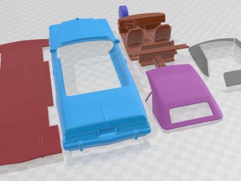 Buick LeSabre Convertible 1975 Printable Car 3Dプリントモデル