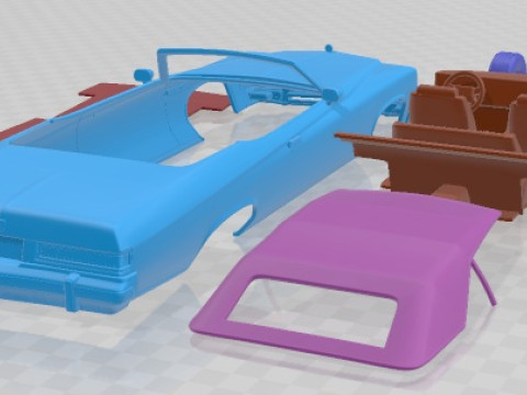 Buick LeSabre Convertible 1975 Printable Car 3Dプリントモデル