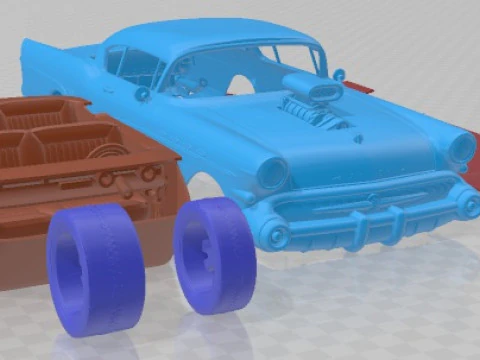 Buick Roadmaster 1957 Custom Printable Car 3D Print Model