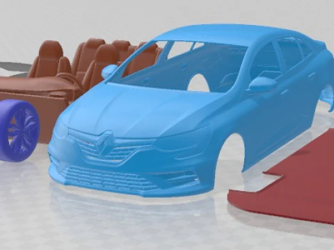 Renault Megane Sedan 2020 Printable Car 3D Print Model