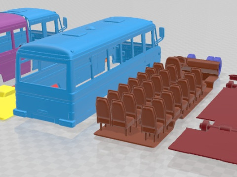 Mercedes Benz O 309 1979 Printable Bus 3D प्रिंट मॉडल