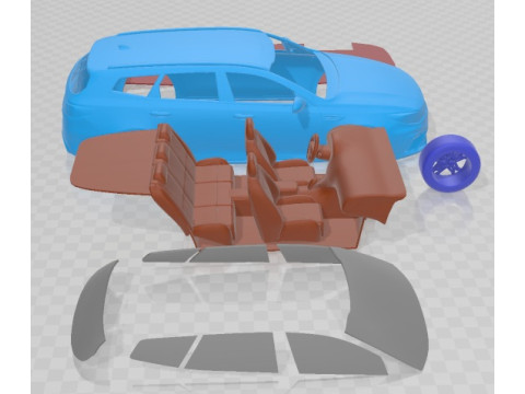 Kia Optima Sportswagon 2019 Printable Car 3Dプリントモデル