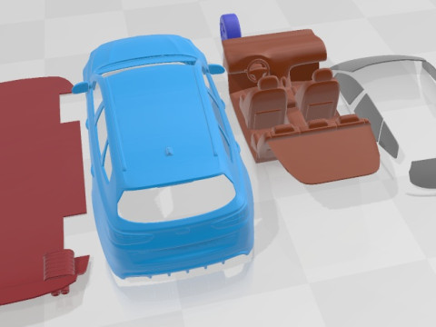 Kia Optima Sportswagon 2019 Printable Car 3Dプリントモデル