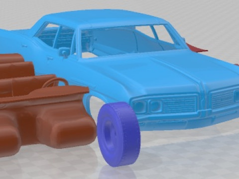 Buick Electra 225 Hardtop Sedan 1968 Printable Car 3D 프린트 모델