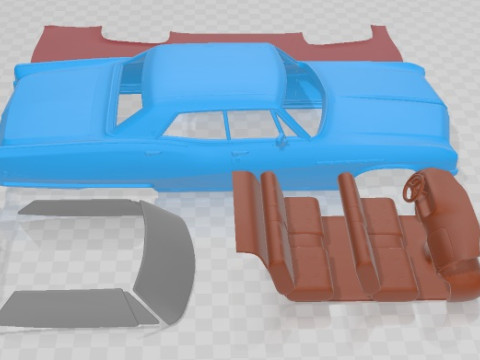 Buick Electra 225 Hardtop Sedan 1968 Printable Car 3D 프린트 모델