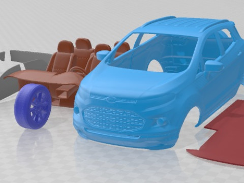EcoSport 2014 Printable Car 3D प्रिंट मॉडल