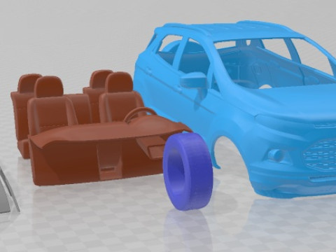 EcoSport 2014 Printable Car 3D Принт Модель