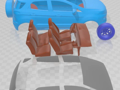 EcoSport 2014 Printable Car 3D Print Model