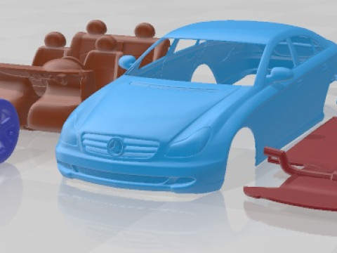 Mercedes Benz CLS 500 2006 Printable Car 3D Print Model