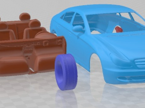 Mercedes Benz CLS 500 2006 Printable Car Modelo de impresión 3D
