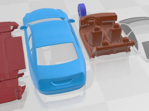 Mercedes Benz CLS 500 2006 Printable Car 3D Print Model