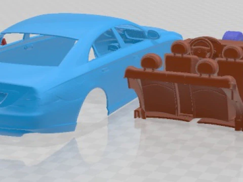 Mercedes Benz CLS 500 2006 Printable Car 3D Print Model