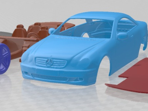 Mercedes Benz CL Class W215 2006 Printable Car 3D Print Model